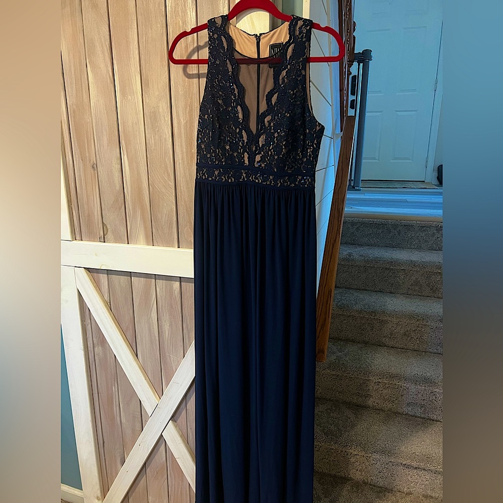 Navy blue maxi dress